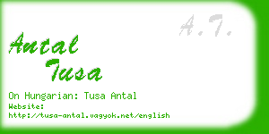 antal tusa business card